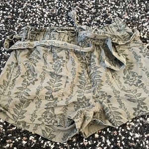 Womens paper bag shorts